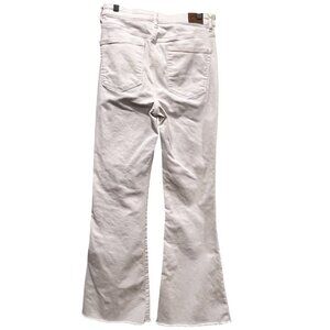 American Eagle High Rise Stretch Flare Jeans, White, 10L